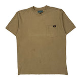 Dickies T-Shirt - Large Khaki Cotton