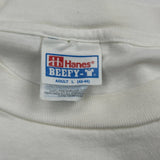 Washington And Lee University Hanes Single Stitch T-Shirt - Large White Cotton