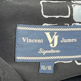 Vincent James Hip Hop Hawaiian Shirt - XL White Polyester