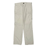 Armani Exchange Cargo Cargo Trousers - 34W 31L Cream Cotton