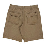 Tommy Hilfiger Pinstripe Chino Shorts - 34W 10L Beige Cotton