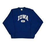 Iowa Unbranded College Sweatshirt - XL Blue Cotton Blend