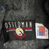 Made In USA Osterman Bomber Jacket - Medium Blue Polyester