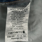 Carhartt Jeans - 32W 33L Blue Denim
