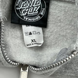 Skateboarding Santa Cruz Hoodie - XL Grey Cotton Blend