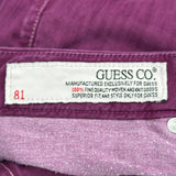 Guess Flared Jeans - 31W US 8 Purple Cotton