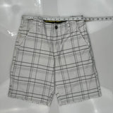 Lee Checked Shorts - 28W 9L Gray Cotton