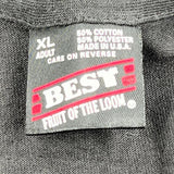 Single Stitch Jefferson Community College Fruit Of The Loom College T-Shirt - XL Black Cotton Blend