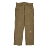 Wrangler Carpenter Trousers - 31W 31L Brown Cotton