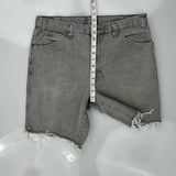 Dickies Denim Shorts - 36W 10L Grey Cotton
