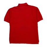Tommy Hilfiger Polo Shirt - Large Red Cotton
