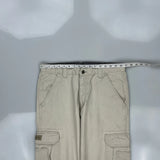 Wrangler Cargo Trousers - 34W 32L Beige Cotton