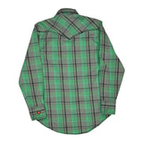 20X Fr Wrangler Checked Shirt - Medium Green Cotton Blend