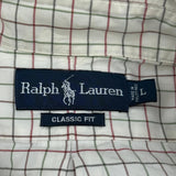 Ralph Lauren Checked Shirt - Large Cream Cotton