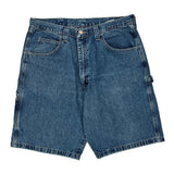 Wrangler Cargo Denim Shorts - 34W 10L Blue Cotton