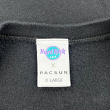 Nice France Hard Rock Cafe Graphic Long Sleeve T-Shirt - XL Black Cotton