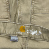 Carhartt Trousers - 30W 32L Khaki Cotton