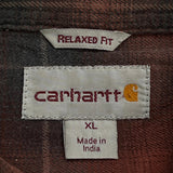 Carhartt Checked Flannel Shirt - XL Red Cotton