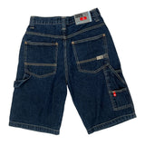 Southpole Baggy Denim Shorts - 25W 12L Dark Wash Denim