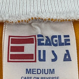 Single Stitch Sluggers & Putters Eagle USA Polo Shirt - Medium Yellow Cotton