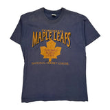Toronto Maple Leafs Fruit Of The Loom Single Stitch T-Shirt - Large Blue Cotton