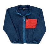 Age 7-8 Synchilla Patagonia Fleece Jacket - Small Blue Polyester