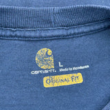 Carhartt T-Shirt - Large Blue Cotton