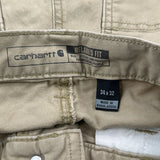 Carhartt Double Knee Carpenter Trousers - 34W 29L Beige Cotton