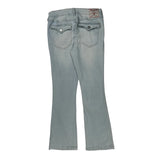 True Religion Boot Cut Jeans - 29W US 4 Light Wash Cotton Blend