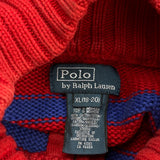 Age 13-14 Polo By Ralph Lauren Striped 1/4 Zip - XL Blue Cotton