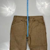 Schmidt Carpenter Trousers - 40W 30L Brown Cotton