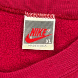 Nike Air Nike Graphic Long Sleeve T-Shirt - XL Red Cotton