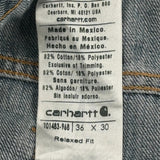 Carhartt Jeans - 36W 30L Blue Cotton Blend