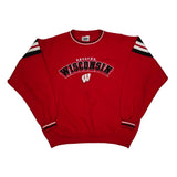 Wisconsin Badgers Lee Sport College Sweatshirt - XL Red Cotton