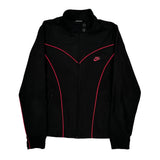 Nike Striped Track Jacket - Medium Red Polyester