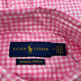 Age 7 Ralph Lauren Checked Short Sleeve Shirt - Small Pink Cotton