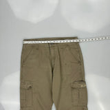 Wrangler Cargo Trousers - 34W 30L Khaki Cotton