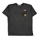 Carhartt T-Shirt - Large Gray Cotton