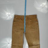 Carhartt Trousers - 32W 32L Brown Cotton