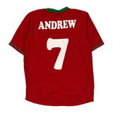 Age 13-15 2012 Portugal Home Nike Football Shirt - XL Red Polyester