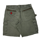 Wrangler Cargo Carpenter Shorts - 35W 10L Green Cotton