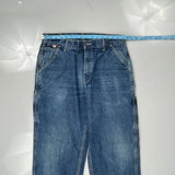 Carhartt Double Knee Carpenter Jeans - 34W 30L Blue Cotton