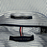 Tommy Hilfiger Striped Shirt - Medium Blue Cotton
