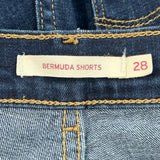 Levis Denim Shorts - 30W UK 10 Dark Wash Cotton