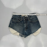 Levis Denim Shorts - 27W UK 8 Blue Cotton