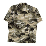Royal Creations Graphic Hawaiian Shirt - Small Black Cotton