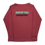 Patagonia Long Sleeve T-Shirt - Small Red Cotton