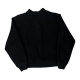 Vintage Unbranded Varsity Jacket - Medium Black Wool Blend
