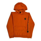 Age 14-16 Carhartt Hoodie - Large Orange Cotton