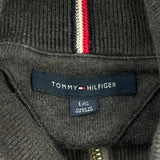 Tommy Hilfiger 1/4 Zip - Large Black Cotton